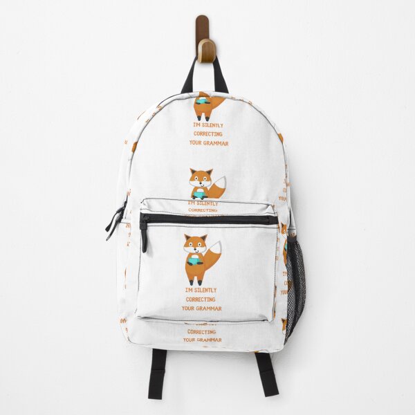 Item preview, I'm Silently Correcting Your Grammar Fox Drinking Tea designed and sold by LuckyKermit.