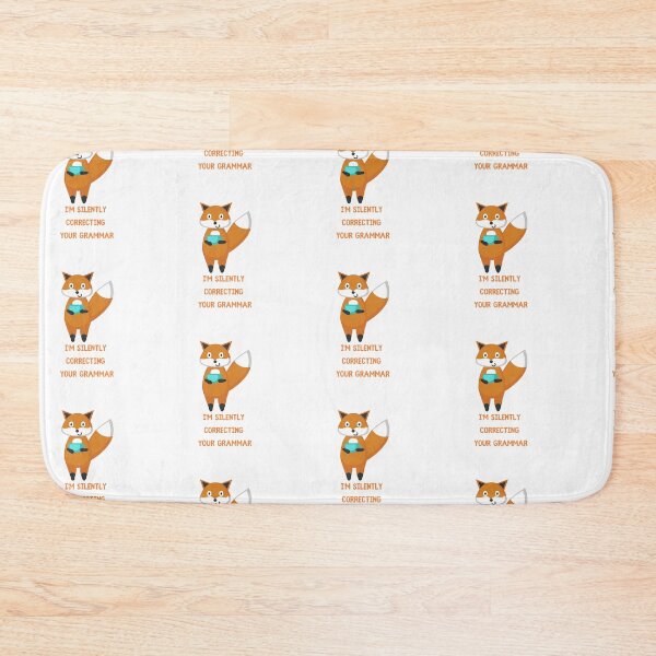 Item preview, I'm Silently Correcting Your Grammar Fox Drinking Tea designed and sold by LuckyKermit.