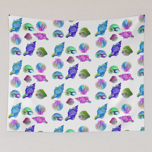 Item preview, Sea shells, painted sea shells, bright pastel/ tropical colours designed and sold by Sarah Marsh.