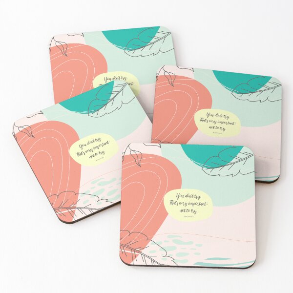 Item preview, You don't try. That's very important: not to try. - Bukowski designed and sold by StudioCitrine.