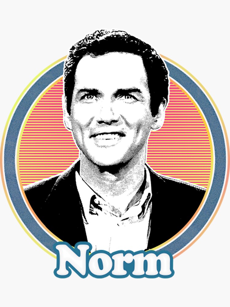 &ldquo;Norm Macdonald&rdquo; Sticker by EmilyMontgomer | Redbubble