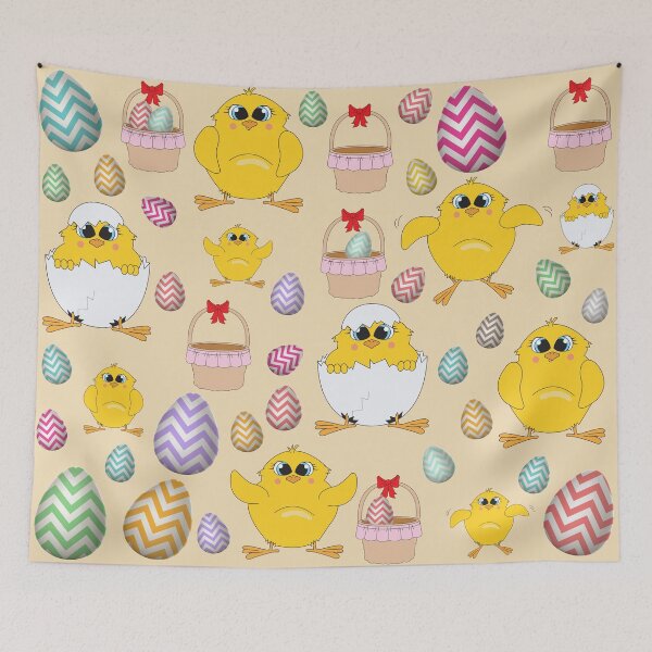 Item preview, Cute Yellow Easter Chicks Pattern designed and sold by idovedesign.