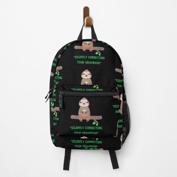 Item preview, Silently Correcting Your Grammar Sloth Drinking Tea In Black designed and sold by LuckyKermit.