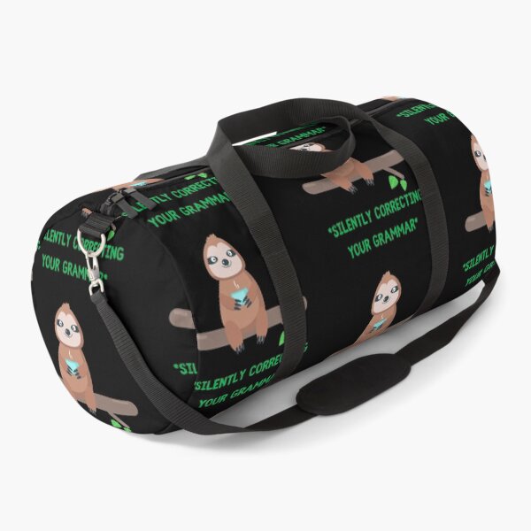 Item preview, Silently Correcting Your Grammar Sloth Drinking Tea In Black designed and sold by LuckyKermit.