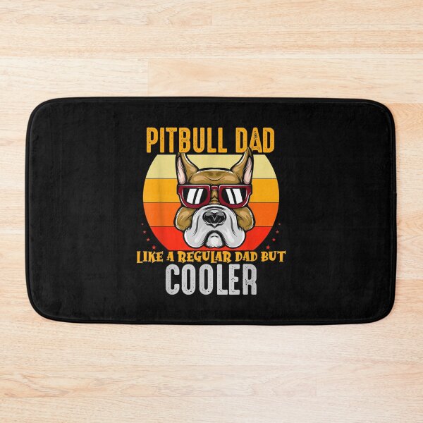Item preview, Dog Lover Retro Pitbull Dad Like A Regular Dad But Cooler  designed and sold by 77tara.