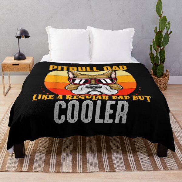 Item preview, Dog Lover Retro Pitbull Dad Like A Regular Dad But Cooler designed and sold by 77tara.