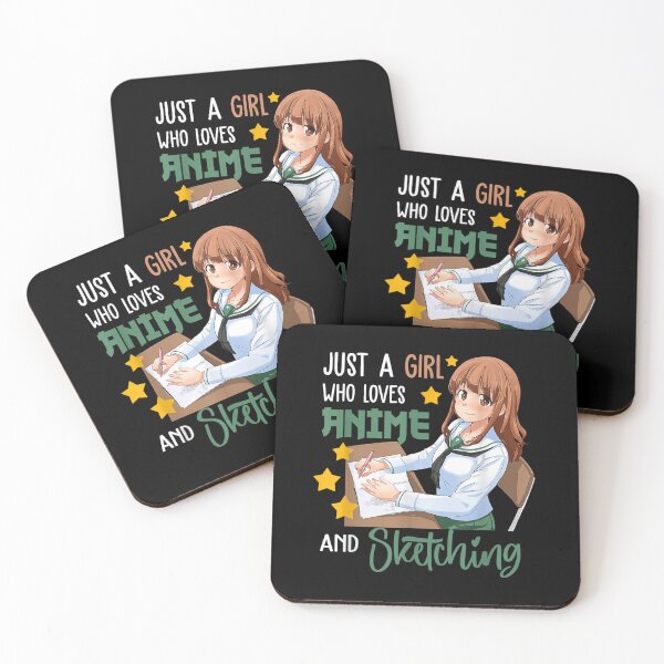 Item preview, Just A Girl Who Loves Anime And Sketching  designed and sold by 77tara.