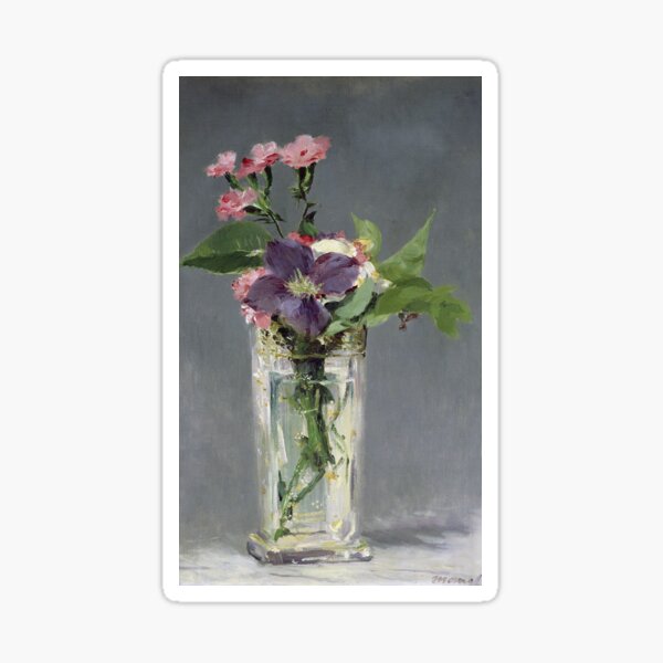 Item preview, Edouard Manet - Pinks And Clematis In A Crystal Vase designed and sold by artcenter.