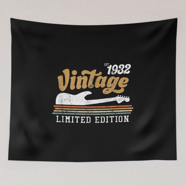Item preview, Vintage Est 1932 Rock Music Lover 90th Birthday Gift  designed and sold by 77tara.