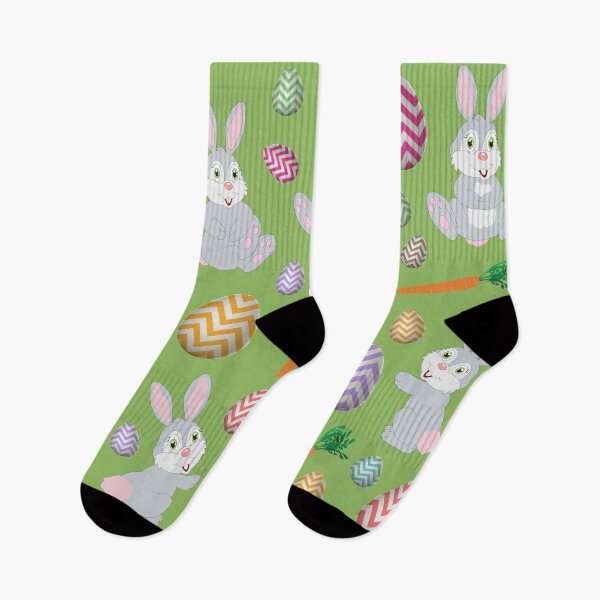 Item preview, Cute Green Easter Bunny Rabbit Pattern  designed and sold by idovedesign.