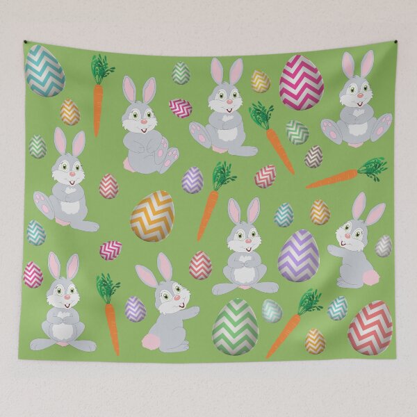 Item preview, Cute Green Easter Bunny Rabbit Pattern  designed and sold by idovedesign.