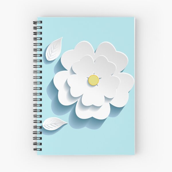 Item preview, 3-dimensional white flower with leaf designed and sold by lerta.