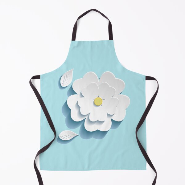 Item preview, 3-dimensional white flower with leaf designed and sold by lerta.