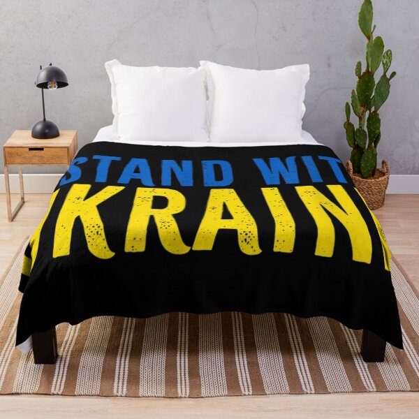 Item preview, I Stand With Ukraine Flag American Flag Support Ukraine designed and sold by LisaForHim.
