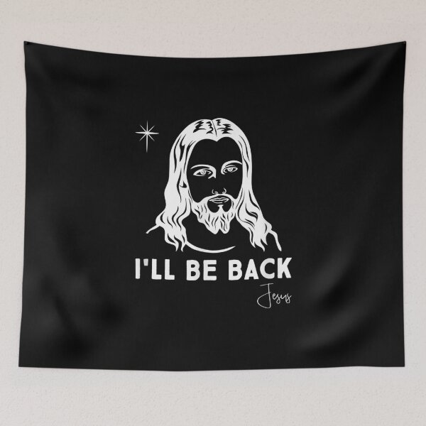 Item preview, I'll Be Back Jesus Christ Christian Faith Religious Bible  designed and sold by 77tara.