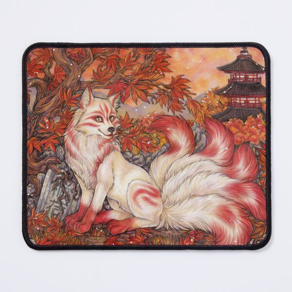 Item preview, Kitsune fox fox spirit inari japan mythology designed and sold by ZadzeneaArt.