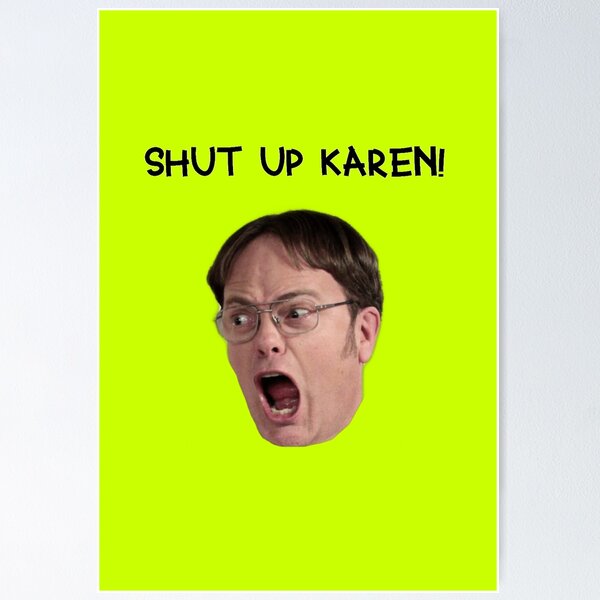 Item preview, Shut Up Karen! Transparent Sticker (green) designed and sold by petricorstudios.