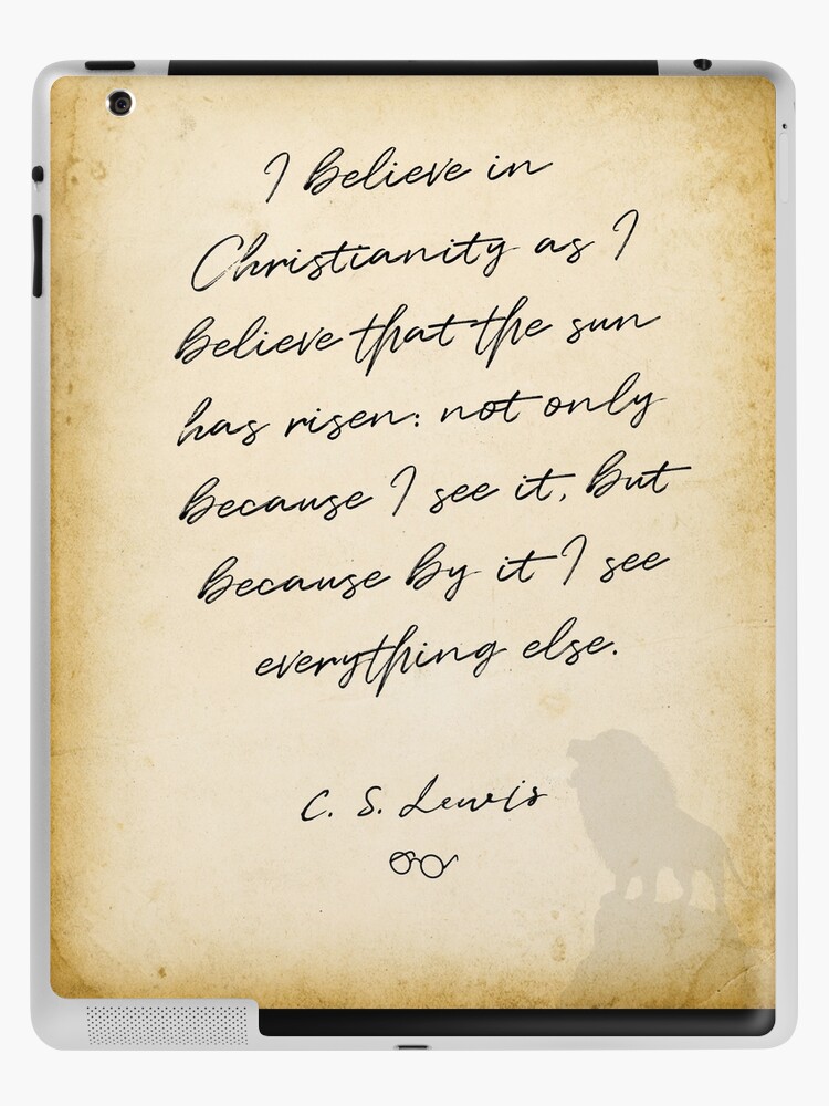 Aslan Narnia CS Lewis Quote | iPad Case & Skin