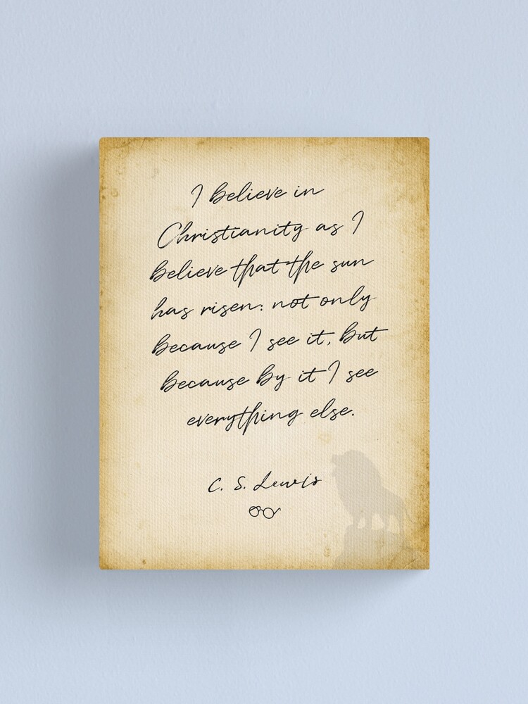 Courage Dear Heart Print CS Lewis Quote Narnia Vibrant 