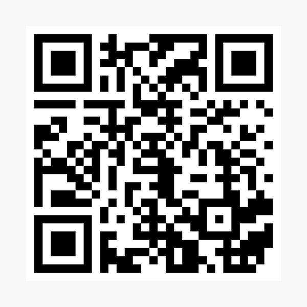 "QR Code for Goodbye Moonmen Morty and the Fart" Photographic Print by