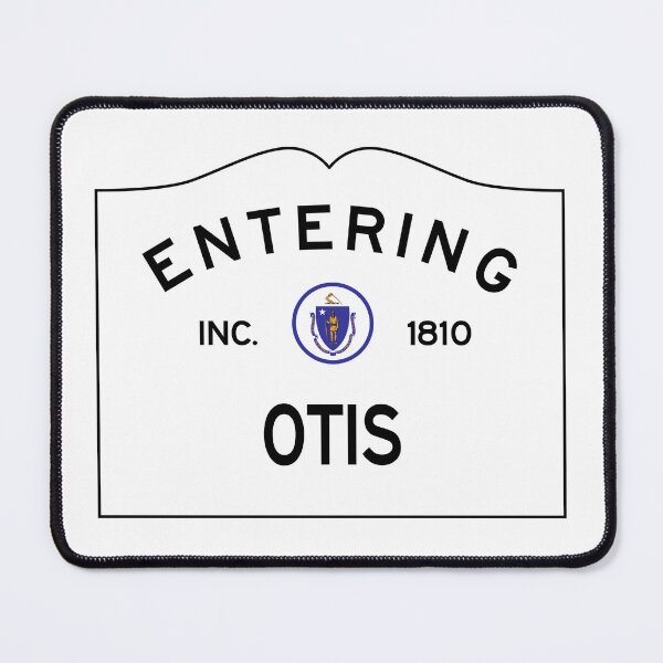 Item preview,  Entering Otis Massachusetts - Commonwealth of Massachusetts Road Sign  designed and sold by NewNomads.