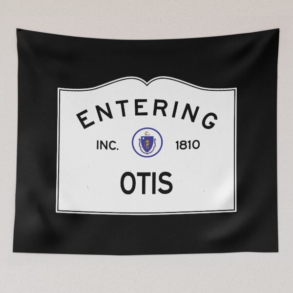 Item preview,  Entering Otis Massachusetts - Commonwealth of Massachusetts Road Sign  designed and sold by NewNomads.