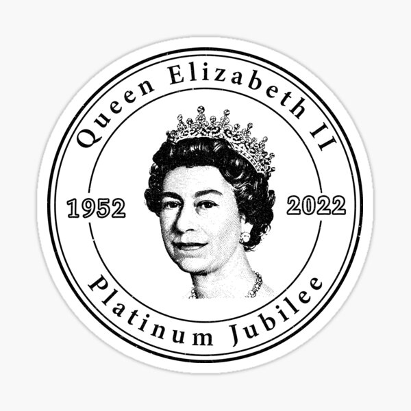 Item preview, Vintage Distressed Queen Elizabeth II Platinum Jubilee Stamp designed and sold by LindaCooke.
