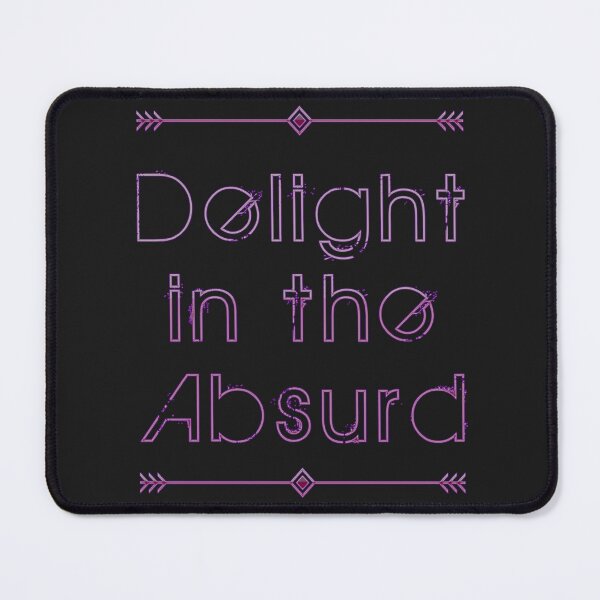 Item preview, Delight in the Absurd Absurdism Existentialism Albert Camus Absurdity Singularity Purple Cyber designed and sold by Shayna Westfall.