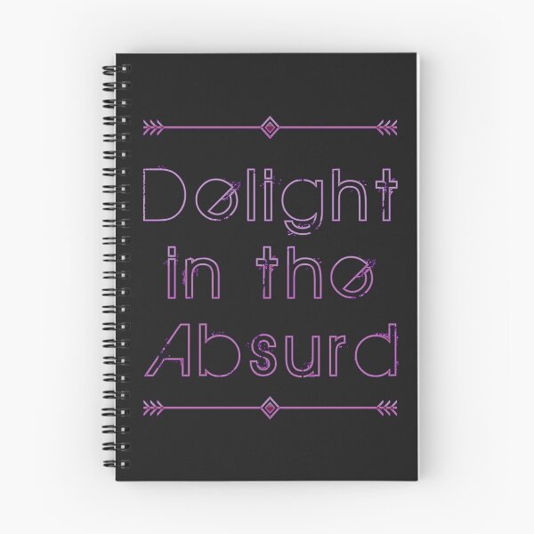 Item preview, Delight in the Absurd Absurdism Existentialism Albert Camus Absurdity Singularity Purple Cyber designed and sold by Shayna Westfall.