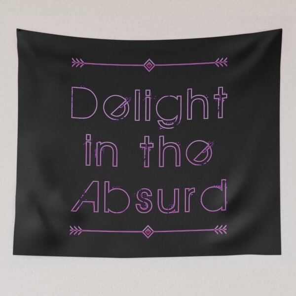 Item preview, Delight in the Absurd Absurdism Existentialism Albert Camus Absurdity Singularity Purple Cyber designed and sold by Shayna Westfall.