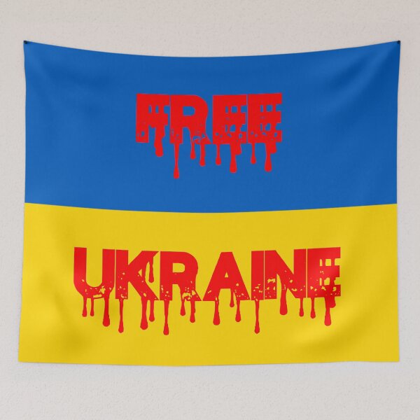 Item preview, Free Ukraine war blue yellow designed and sold by NTxPhotography.