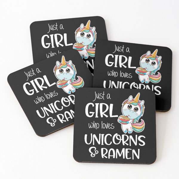 Item preview, Just A Girl Who Loves Unicorns And Ramen Unicorn Lovers designed and sold by madisonbau.