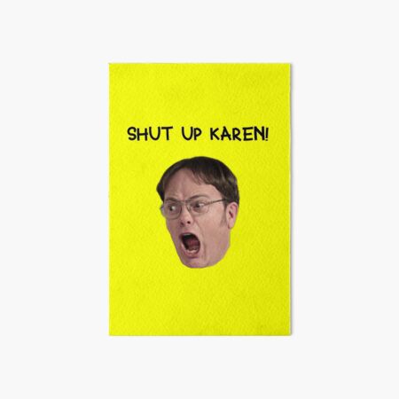 Item preview, Shut Up Karen! Transparent Sticker (yellow) designed and sold by petricorstudios.