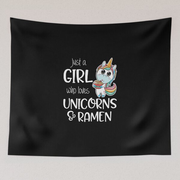 Item preview, Just A Girl Who Loves Unicorns And Ramen Unicorn Lovers designed and sold by madisonbau.