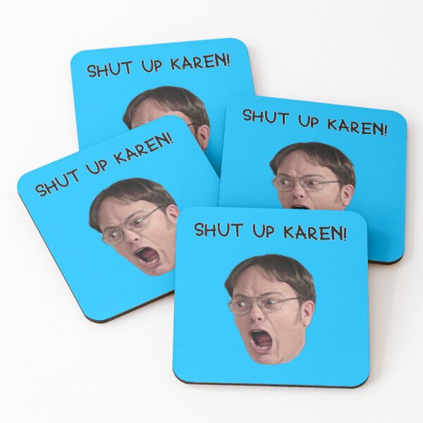 Item preview, Shut Up Karen! Transparent Sticker (blue) designed and sold by petricorstudios.