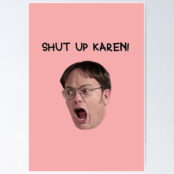 Item preview, Shut Up Karen! Transparent Sticker (pink) designed and sold by petricorstudios.