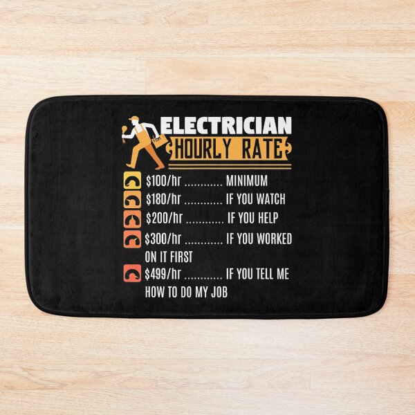 Item preview, Electrician Hourly Rates designed and sold by SageTobias.
