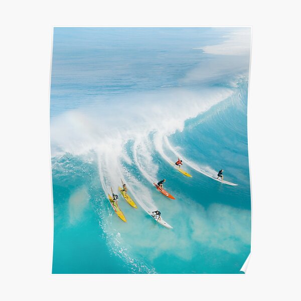 SURF WAVES SUNSET BEACH HOT NUDE BABES ART POSTER SURFBOARDS 