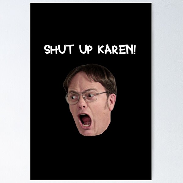 Item preview, Shut Up Karen! Transparent Sticker (black) designed and sold by petricorstudios.