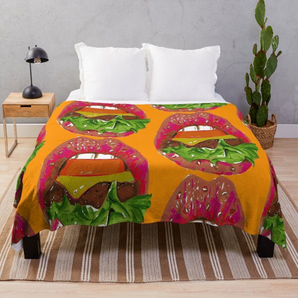 Item preview, burger hungry foodie lips  designed and sold by XXgooddeedXX.