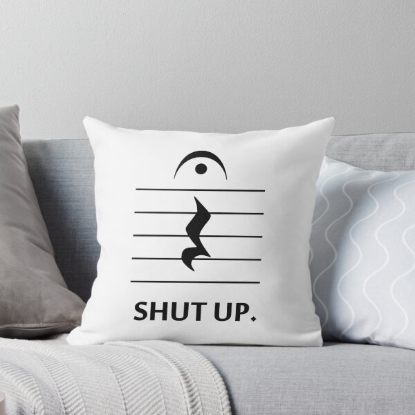 Item preview, Shut Up by Music Notation designed and sold by TheShirtYurt.