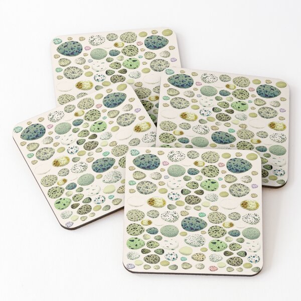 Item preview, Selection Of Vintage Green Bird Eggs Illustration Design designed and sold by TrulyEpoque.