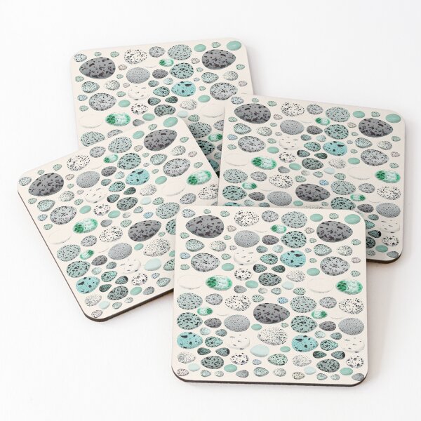 Item preview, Selection Of Vintage Turquoise Bird Eggs Illustration Design designed and sold by TrulyEpoque.