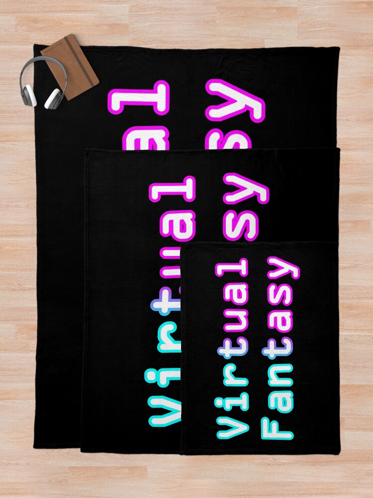 Thumbnail 5 of 6, Throw Blanket, Virtual Fantasy Colors designed and sold by RiciPaneto.