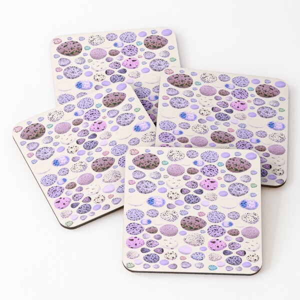 Item preview, Selection Of Vintage Lilac Purple Bird Eggs Illustration Design designed and sold by TrulyEpoque.
