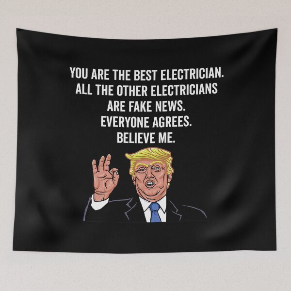 Item preview, Funny Trump Electrician Lineman designed and sold by SageTobias.