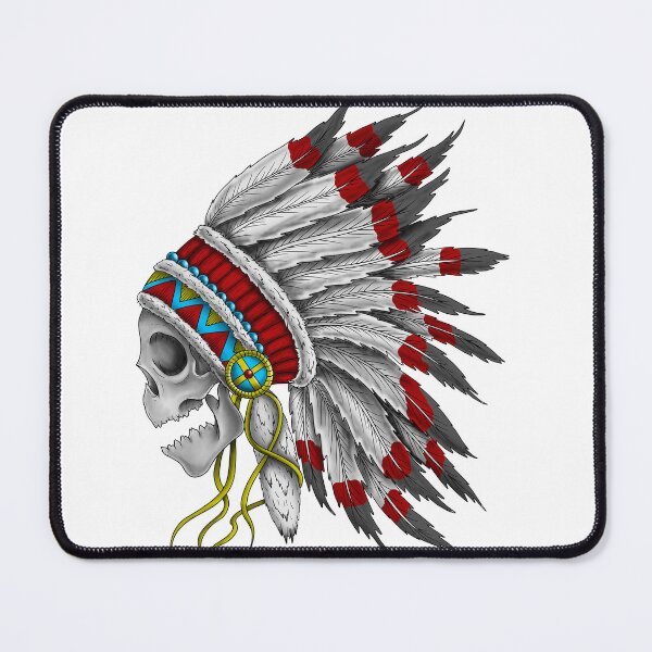 Item preview, Native American skull design designed and sold by lireg903.