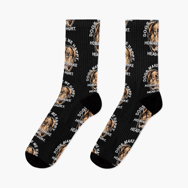 Item preview, Dogs make me happy humans make my head hurt, pug lover artistic design style 11 designed and sold by SamRVstore.