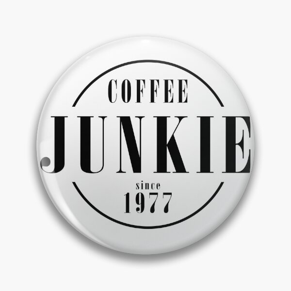 Item preview, Coffee Junkie since 1977 designed and sold by AlfabetDesign.