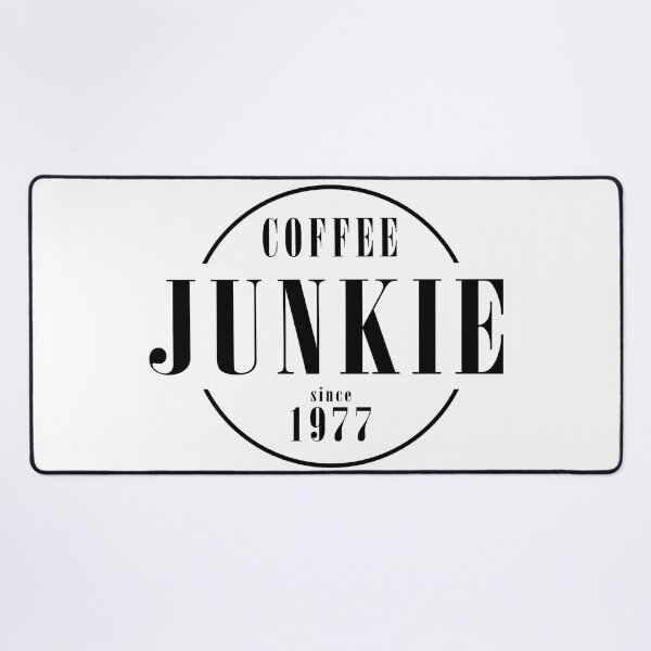 Item preview, Coffee Junkie since 1977 designed and sold by AlfabetDesign.